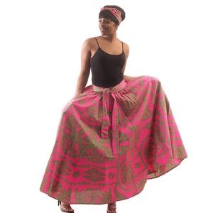 Royalty Print Maxi Skirt